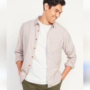 Old Navy Regular Fit Doyble Brushed Flannel Cotton Button Up Size Large
